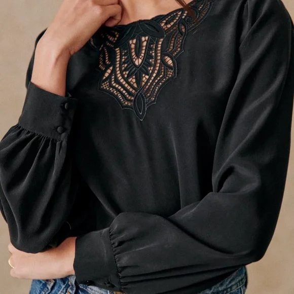 ❗️SOLD❗️NWT - Sezane Carlotta blouse size US 4 (EU 36) - Picture 2 of 8